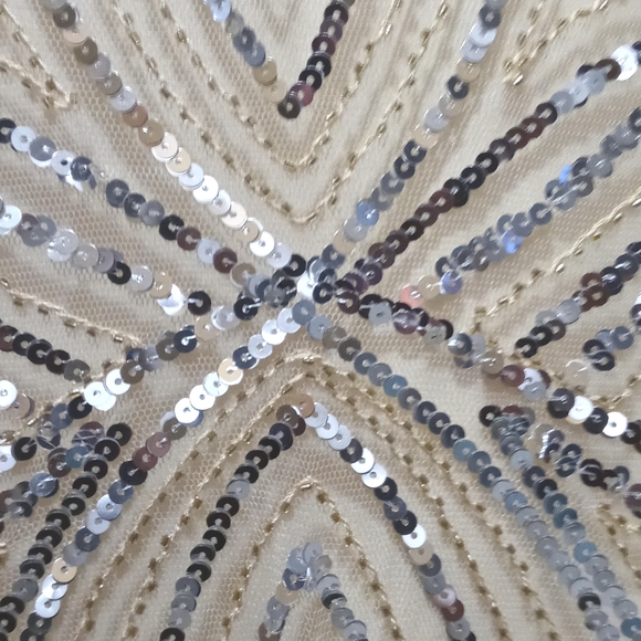 Gold and Silver Sequin Dress NWT - Picture 3 of 5